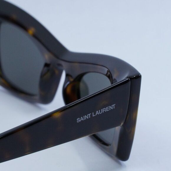 Saint Laurent SL702 002 Sunglasses - Dark Havana Frame, Grey Lenses - Picture 10 of 12
